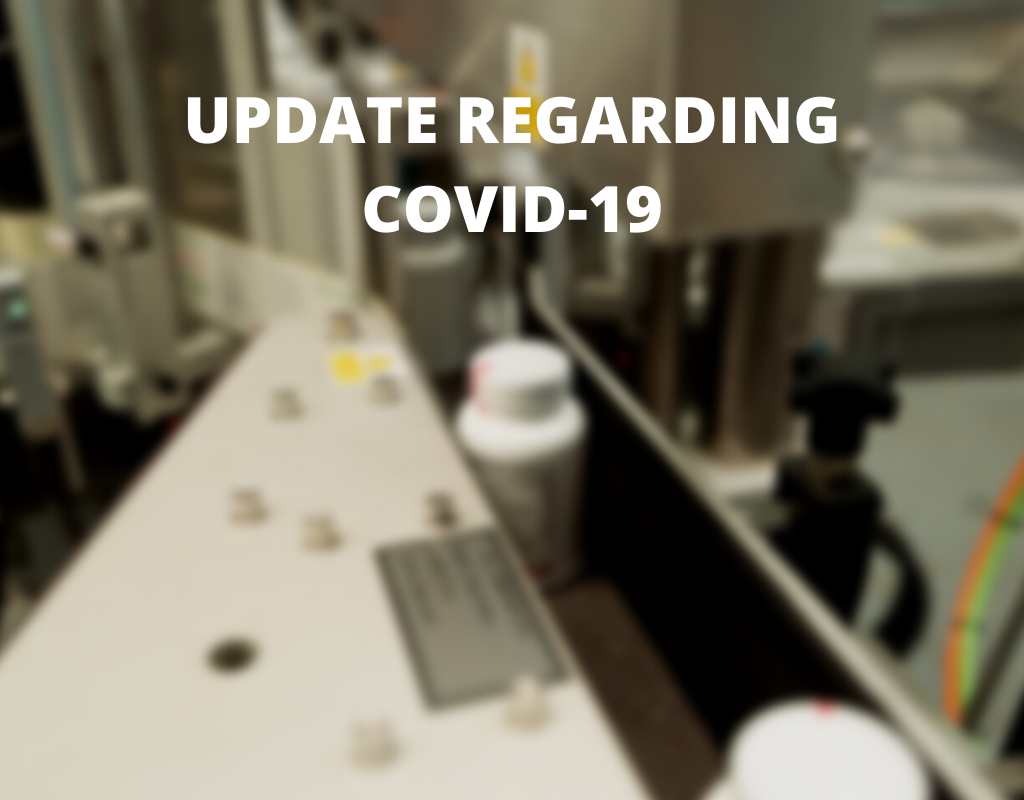 UPDATE REGARDING COVID-19